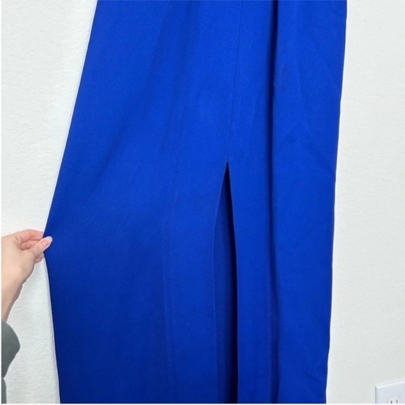 Galvan London Blue Formal Cutout Gown - Picture 11 of 14